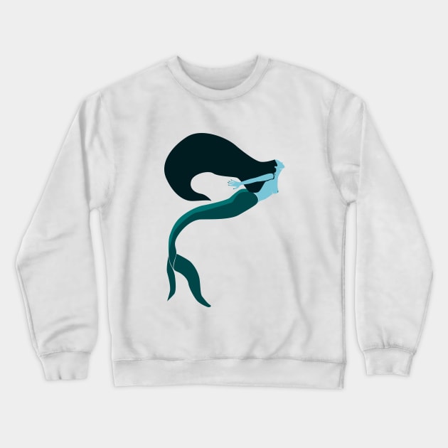 Little mermaid. Crewneck Sweatshirt by candelanieto